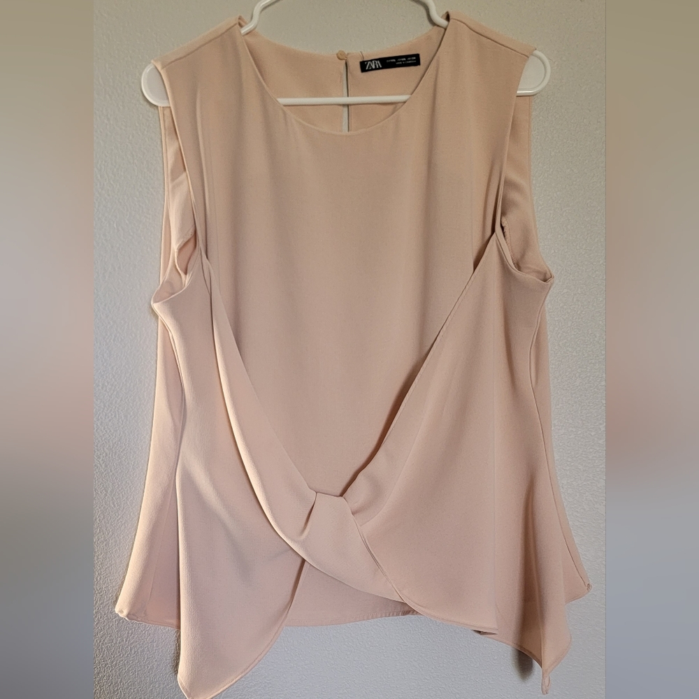 ZARA sleeveless blouse rouging